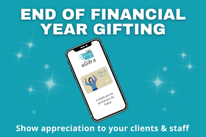 EOFY blog banner on gift gifting ideas