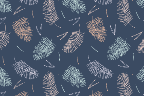 Navy feathers