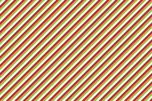 XMAS-red white green stripes