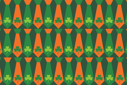 StPats-orange green ties