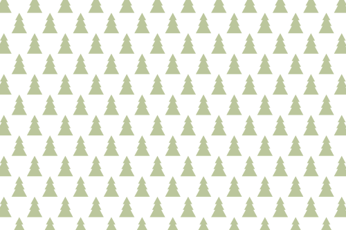 XMAS-white green trees